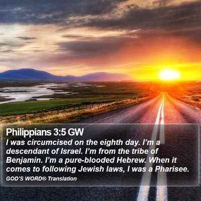 Philippians 3:5 GW Bible Verse Image