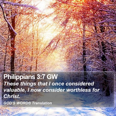 Philippians 3:7 GW Bible Verse Image