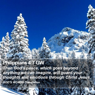 Philippians 4:7 GW Bible Verse Image