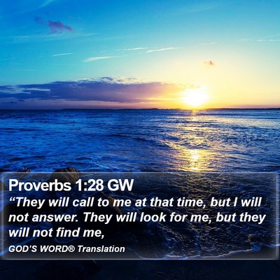 Proverbs 1:28 GW Bible Verse Image