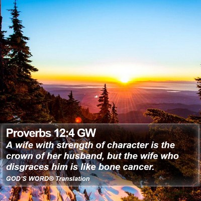 Proverbs 12:4 GW Bible Verse Image