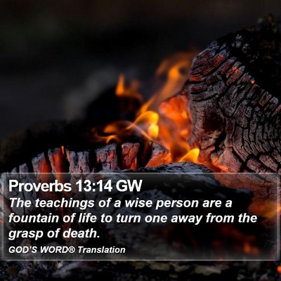 Proverbs 13:14 GW Bible Verse Image