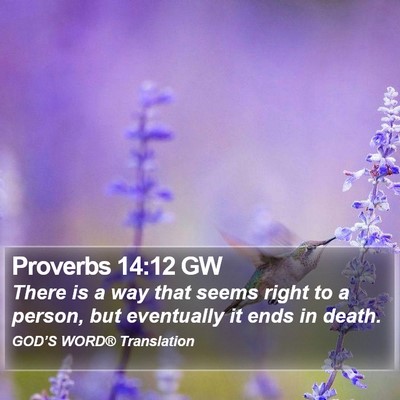 Proverbs 14:12 GW Bible Verse Image