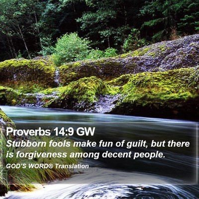 Proverbs 14:9 GW Bible Verse Image