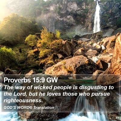 Proverbs 15:9 GW Bible Verse Image