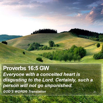 Proverbs 16:5 GW Bible Verse Image