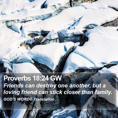 Proverbs 18:24 GW Bible Verse Image