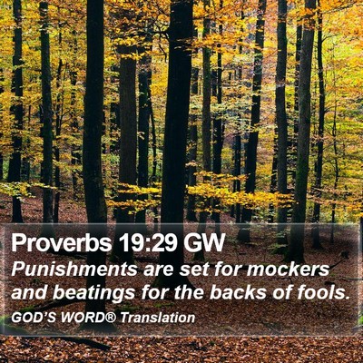 Proverbs 19:29 GW Bible Verse Image