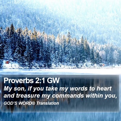 Proverbs 2:1 GW Bible Verse Image