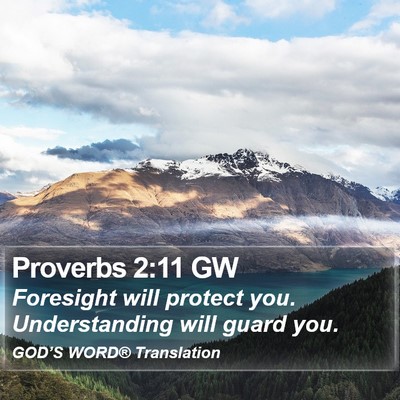 Proverbs 2:11 GW Bible Verse Image