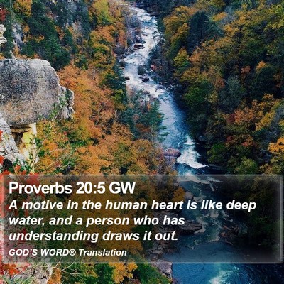 Proverbs 20:5 GW Bible Verse Image