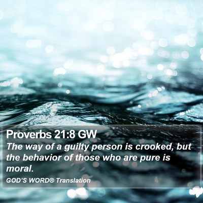 Proverbs 21:8 GW Bible Verse Image