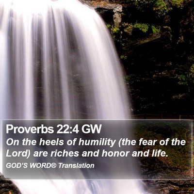 Proverbs 22:4 GW Bible Verse Image