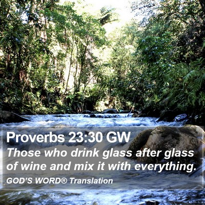 Proverbs 23:30 GW Bible Verse Image