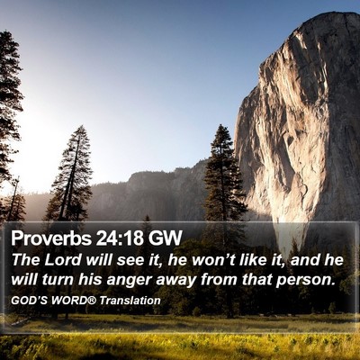 Proverbs 24:18 GW Bible Verse Image