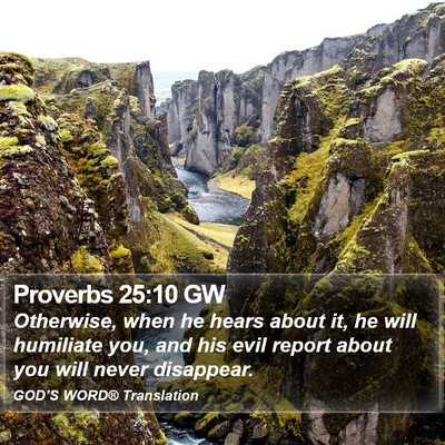 Proverbs 25:10 GW Bible Verse Image
