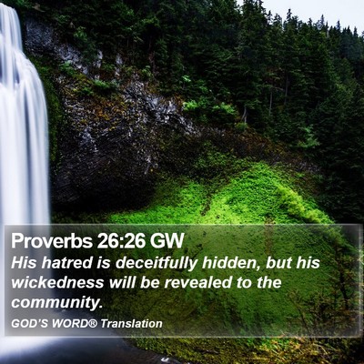 Proverbs 26:26 GW Bible Verse Image
