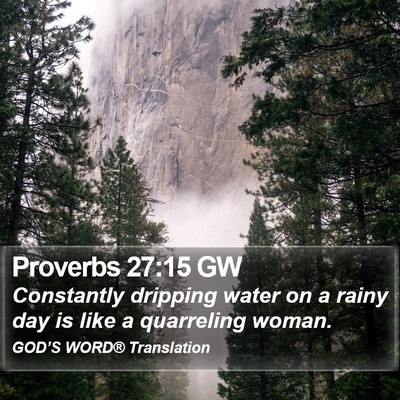 Proverbs 27:15 GW Bible Verse Image