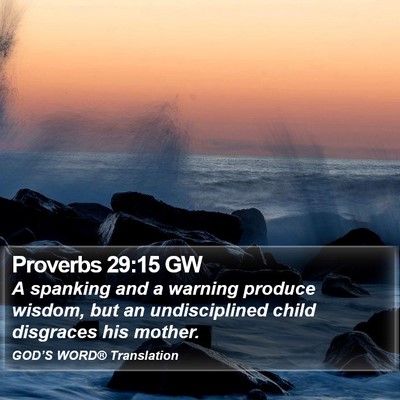Proverbs 29:15 GW Bible Verse Image