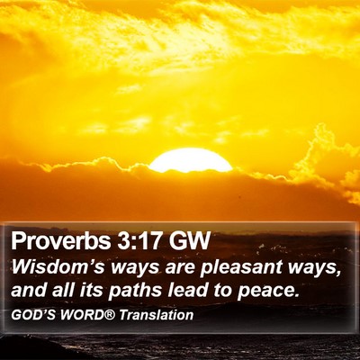Proverbs 3:17 GW Bible Verse Image