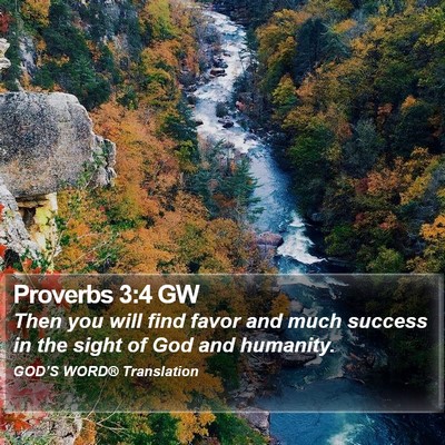 Proverbs 3:4 GW Bible Verse Image