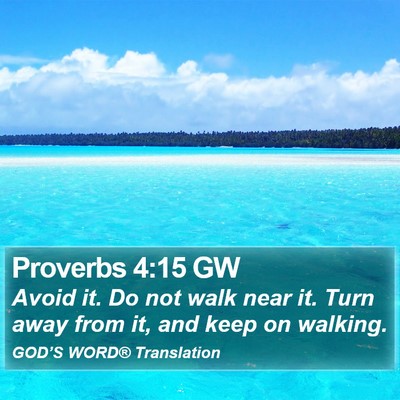 Proverbs 4:15 GW Bible Verse Image