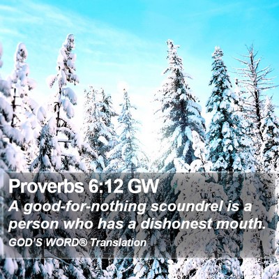 Proverbs 6:12 GW Bible Verse Image