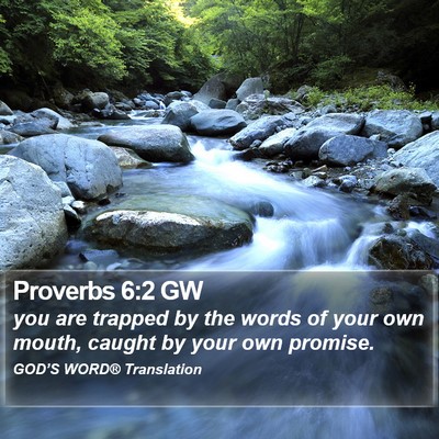 Proverbs 6:2 GW Bible Verse Image