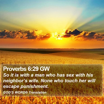 Proverbs 6:29 GW Bible Verse Image