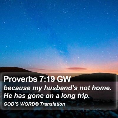 Proverbs 7:19 GW Bible Verse Image