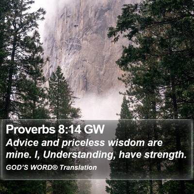 Proverbs 8:14 GW Bible Verse Image