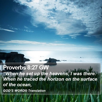 Proverbs 8:27 GW Bible Verse Image