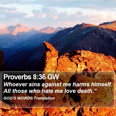 Proverbs 8:36 GW Bible Verse Image