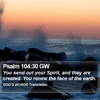 Psalm 104:30 GW Bible Verse Image