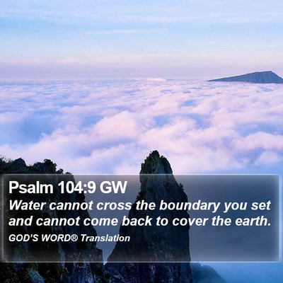 Psalm 104:9 GW Bible Verse Image