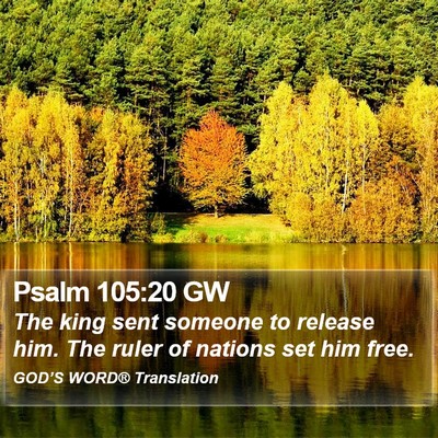 Psalm 105:20 GW Bible Verse Image