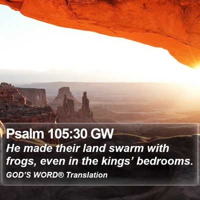 Psalm 105:30 GW Bible Verse Image