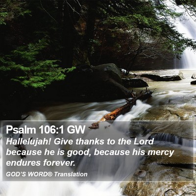 Psalm 106:1 GW Bible Verse Image