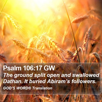 Psalm 106:17 GW Bible Verse Image