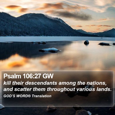 Psalm 106:27 GW Bible Verse Image