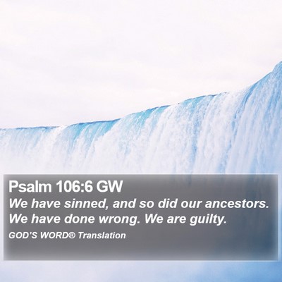 Psalm 106:6 GW Bible Verse Image