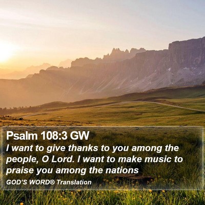 Psalm 108:3 GW Bible Verse Image
