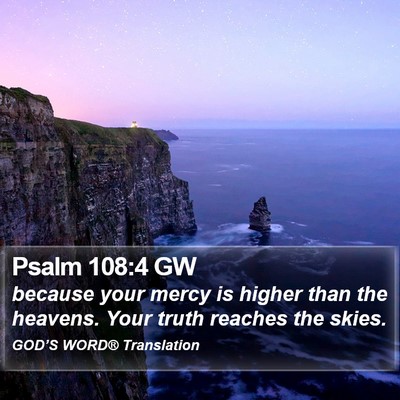 Psalm 108:4 GW Bible Verse Image