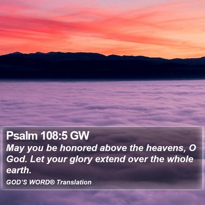 Psalm 108:5 GW Bible Verse Image