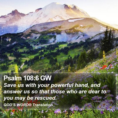 Psalm 108:6 GW Bible Verse Image