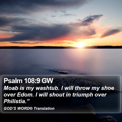 Psalm 108:9 GW Bible Verse Image
