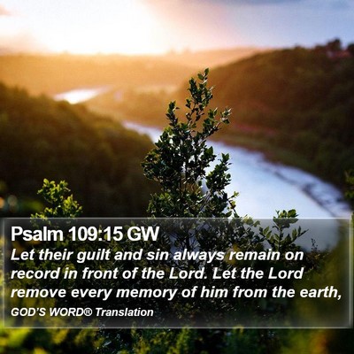 Psalm 109:15 GW Bible Verse Image