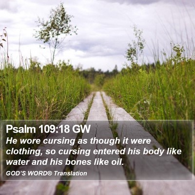 Psalm 109:18 GW Bible Verse Image