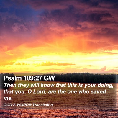 Psalm 109:27 GW Bible Verse Image