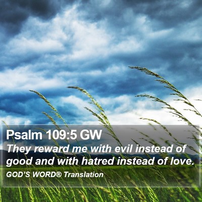 Psalm 109:5 GW Bible Verse Image